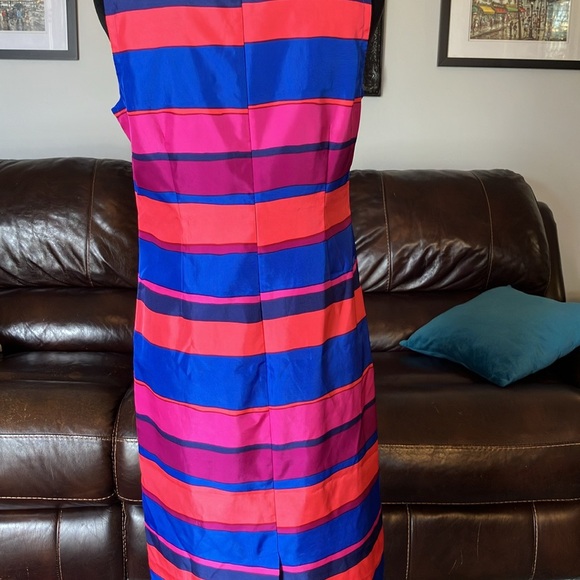 Striped Multicolor Sleeveless Dress - Picture 2 of 3